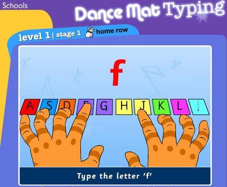 Dance Mat Typing